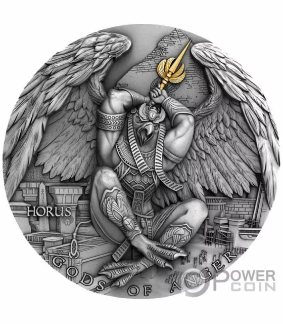 2020 Niue 5$ 2 Oz Silver Coin Gods of Anger Horus