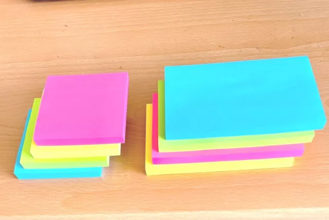 Sticky Post It Notes Removable 76 X 76 NEON 76 x 127 Memo Pads 200 to 7000 Sheet