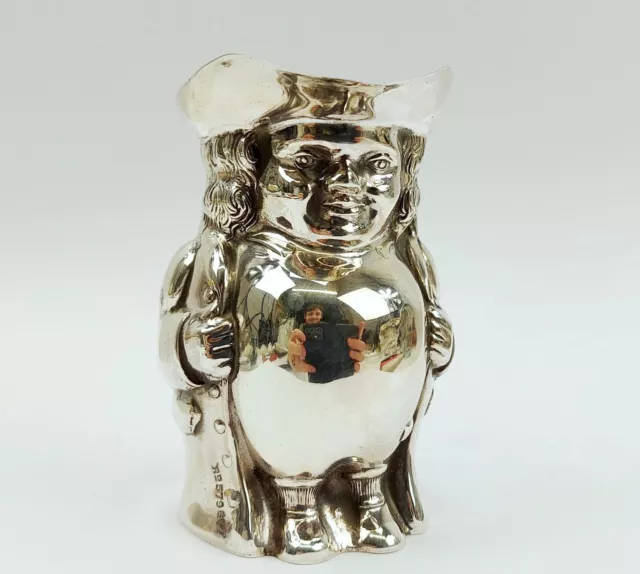 Miniature Silver Toby Jug by William Davenport c1890