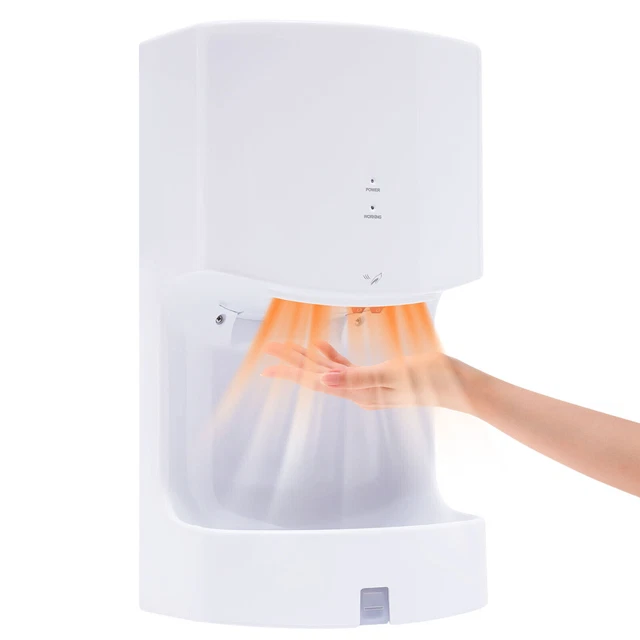 1200w Wall Mounted ABS Cover Fast Drying Auto-Sensing Jet Hand Dryer 110v HOT
