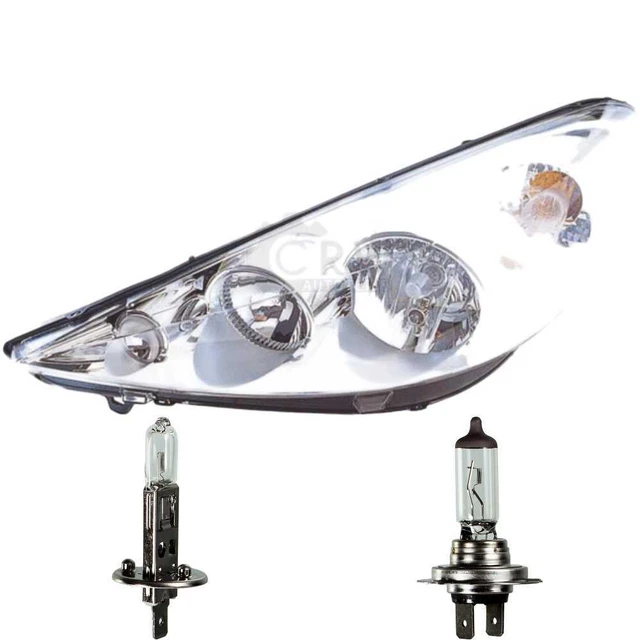 Headlight Left Peugeot 206+T3E 01.09- H7/H1 with Motor Incl. Osram 84Q