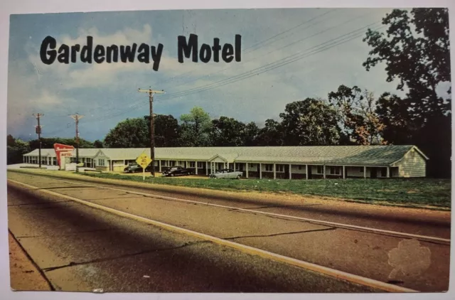 Gardenway Motel Villa Ridge Missouri Chrome Postcard Unposted Mo