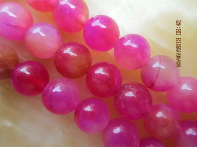 Natural 8mm pink Kunzite Round Gemstones Loose Beads 15''AAA##QF460 2