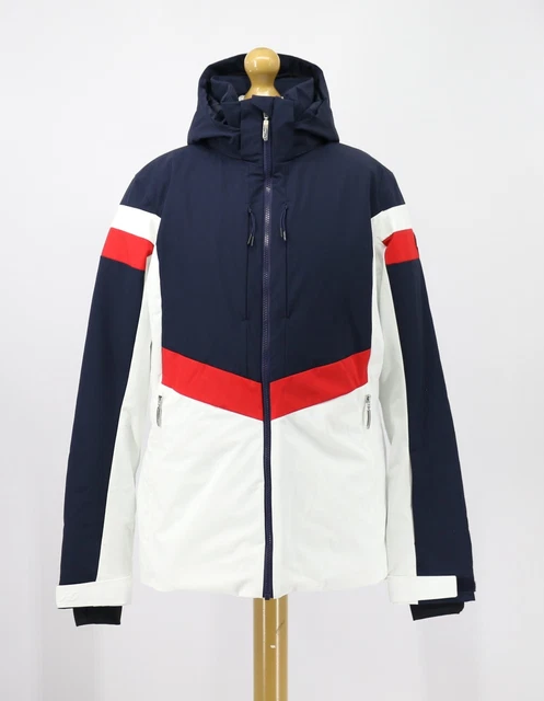 Henri Duvillard Alice Womens Uk 16 White Blue Ski Jacket Rrp £499 Ad