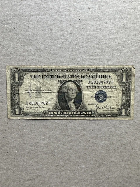 Series 1935 D $1 One Dollar Silver Certificate