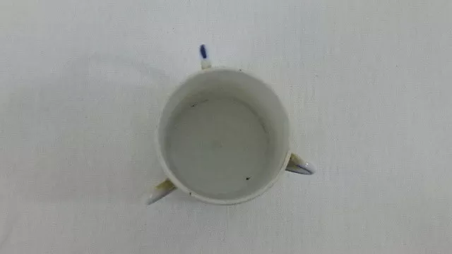 Vtg Delft Bleu Miniature 3 Poignée Café/Thé Tasse Holland Moulin 4.4cm Tasse 3