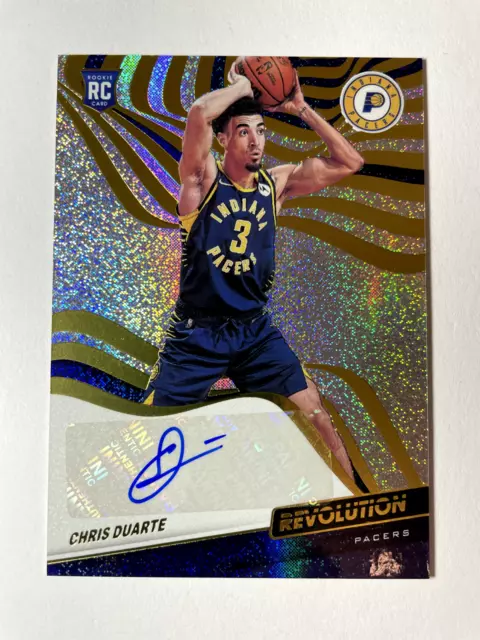 2021-22 Panini Revolution NBA AUTO Chris Duarte Pacers RC Card