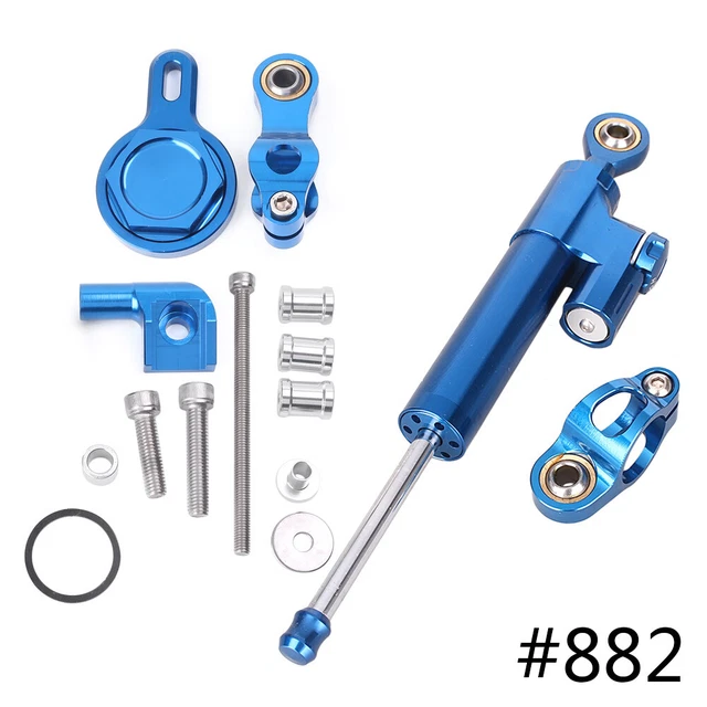 Kit staffa di montaggio stabilizzatore ammortizzatore sterzo per Yamaha YZF R1 1998-2001 ABE