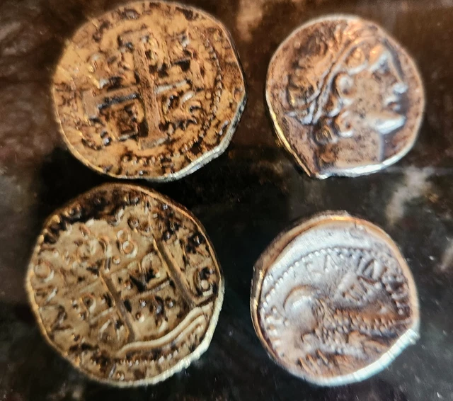 Treasure Trove of Replica Coins, Gold Doubloons of Philip V & Cleopatra's Realm