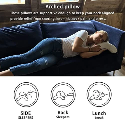 Cuddle Pillow Neck Cervical Pillow for Couples Sleeping Pillow Memory Foam Pi... 7