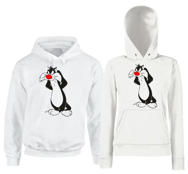 Gatto Silvestro Felpa Cappuccio Tributo Personalizzata Divertente Cartoon
