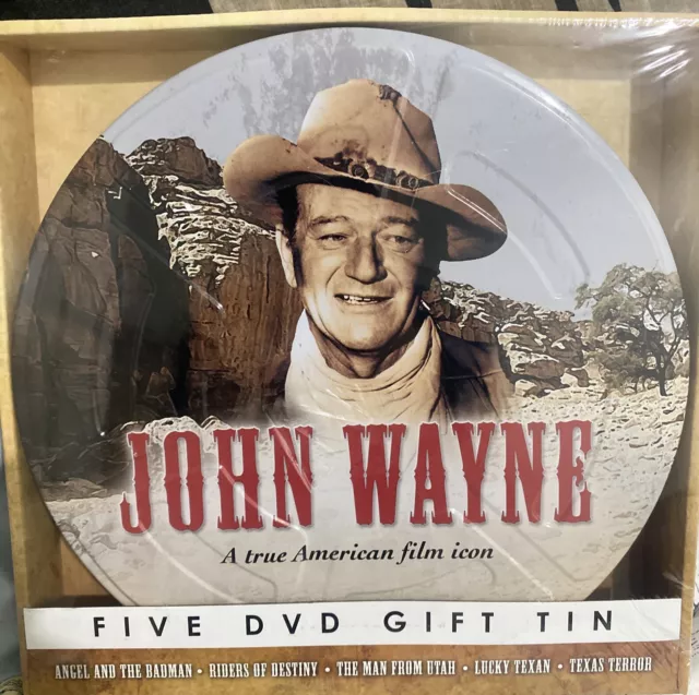 John Wayne Film Collection Complete 5 discs DVD In Collectors Tin. Sealed
