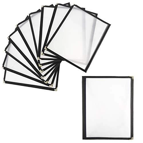 (Pack)  Double Fold Menu Cover for 8.5 x 11 Inch 2 page , Restaurant Recipe 10