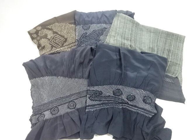 11125# Japanese Kimono / Heko Obi / Set Of 5