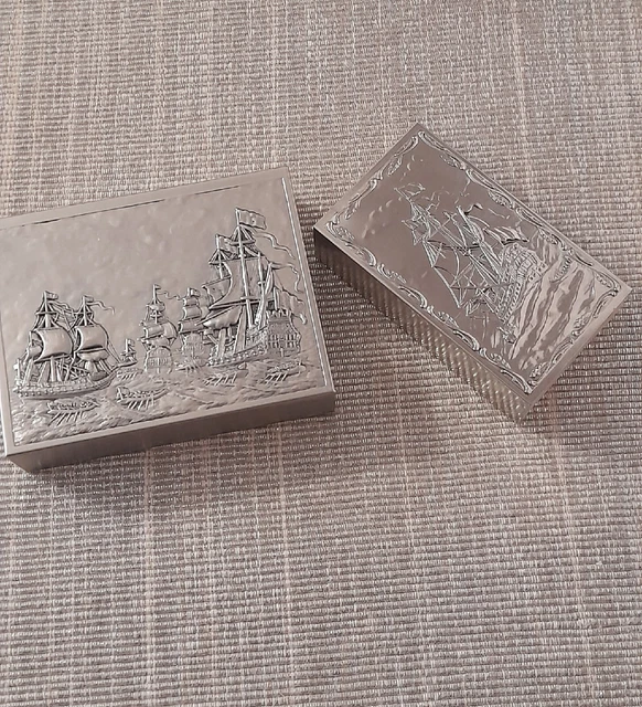 Scatola Di Latta Porta Tabacco Porta Fiammiferi VINTAGE