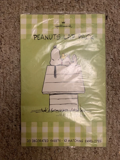 1960-70S VINTAGE SNOOPY Peanuts Letter Writing Lap Pack Set Hallmark ...