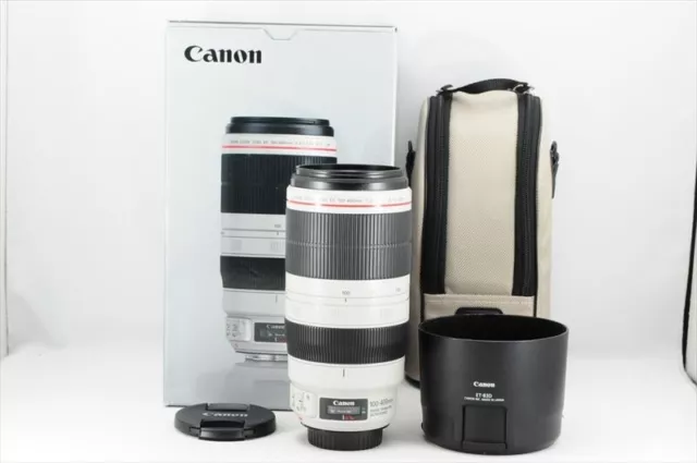 Canon EF 100-400mm f/4.5-5.6 L IS II USM Lens + Hood Near Mint in Box #4469AN
