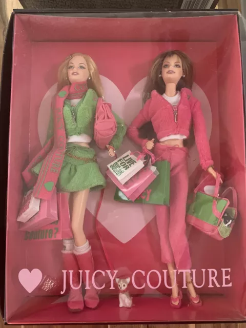 Juicy Couture Nrfb Gold Label Barbie 2 Doll Set