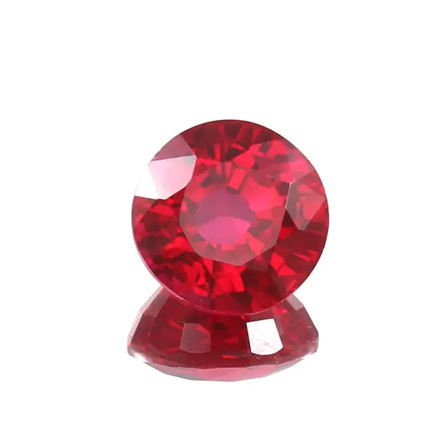 AAA Grade Natural Flawless Mozambique Red Ruby Loose Round Gemstone Cut 10x10 MM