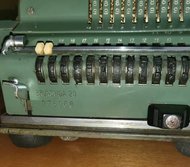 BRUNSVIGA MODEL 20 CALCOLATRICE  del 1934 PINWHEEL OLD CALCULATOR 2