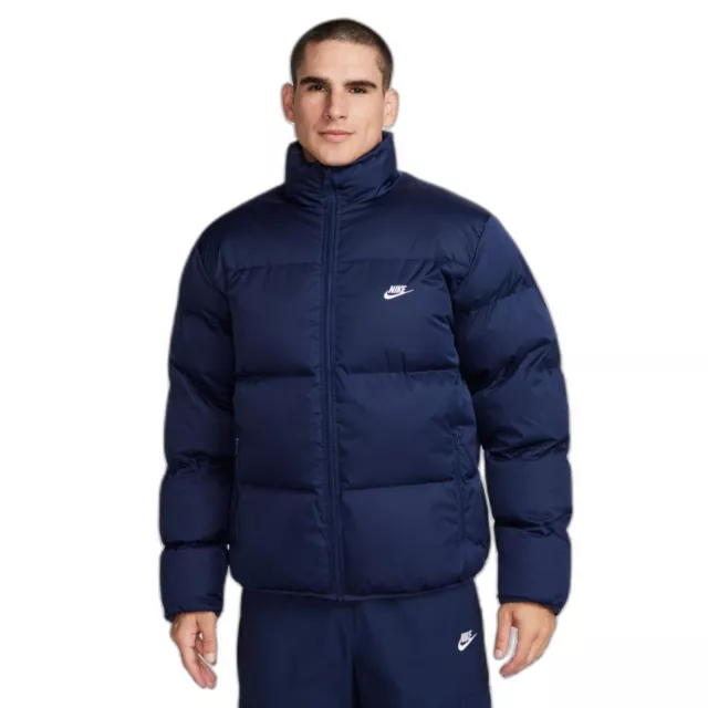 Giubbino Giubbotto Invernale Nike Uomo Fb7368 410 Jacket Therma Fit Blu