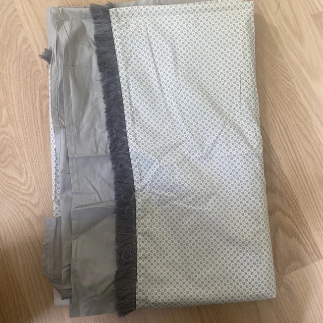 Lambs&Ivy Grey Dot Crib Skirt