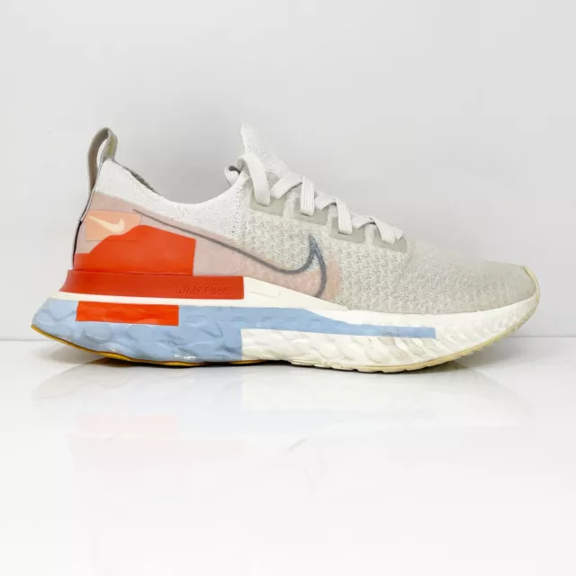 Nike Womens React Infinity Run FK CU0430-001 White Running Shoes Sneakers Sz 7.5