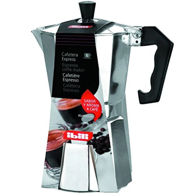 (TG. 12 tazze) Ibili 610.912 Caffettiera alluminio - NUOVO