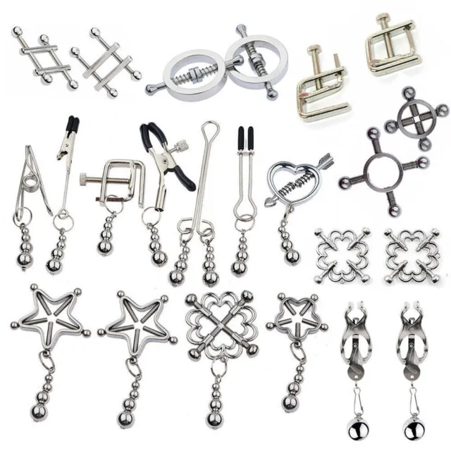 BDSM-Adjustable-Nipple-Clamps-Clips-Breast-Torture-Squeeze-Bondage-Adult-Toy