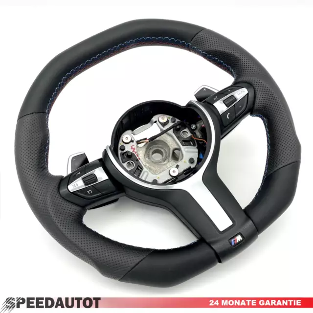 EXCHANGE FLATTENED LEATHER steering wheel for BMW F31 F30 F33 X5 F15 X6 F16  SMG £250.42 - PicClick UK