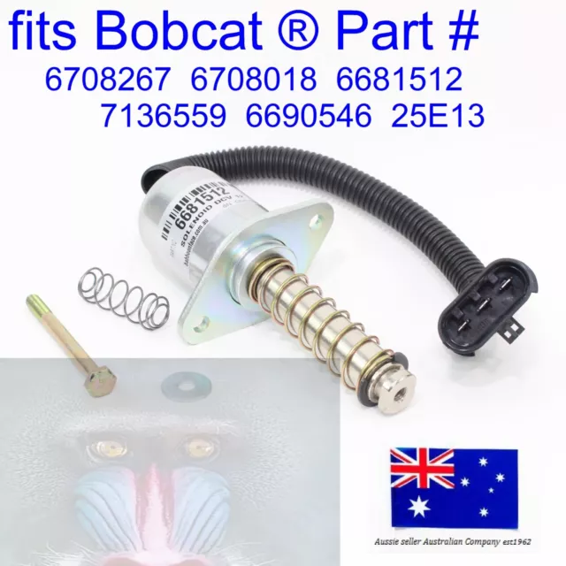 for Bobcat Park Brake Traction Lock Solenoid Screw Spring S16 S18 S160 S175 S185