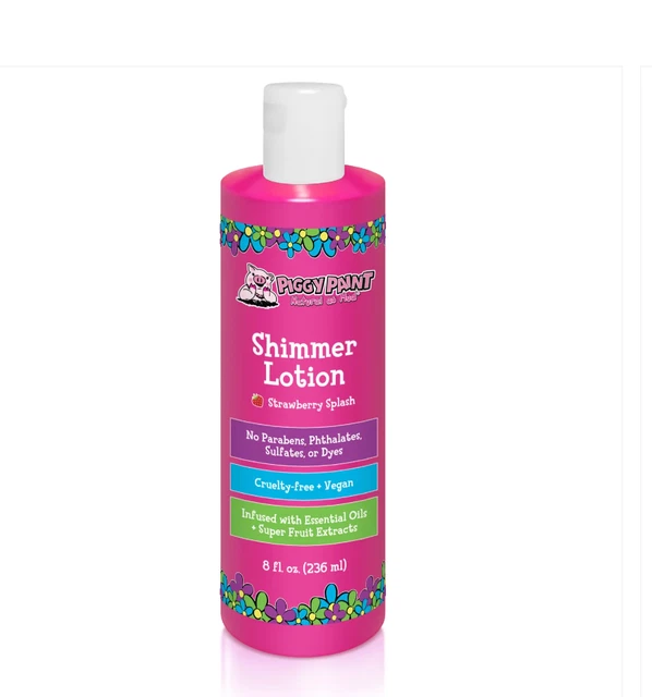 Piggy Paint Strawberry Splash Shimmer Lotion