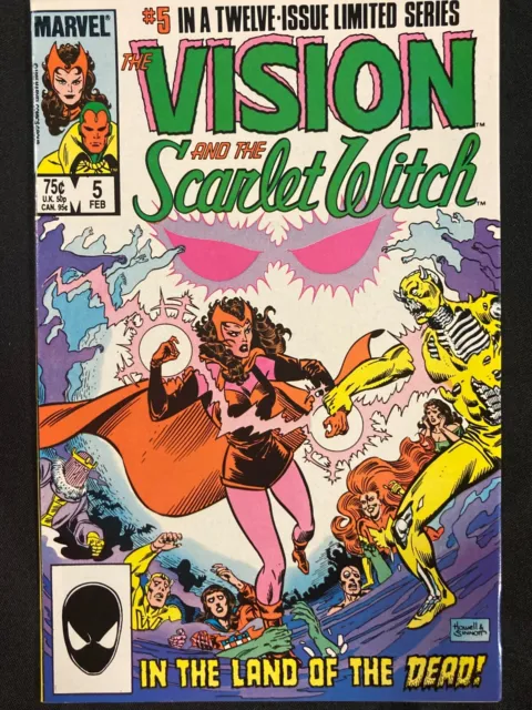 1986 Feb Issue 5 Marvel The Vision And The Scarlet Witch Comic Book AM 92223B