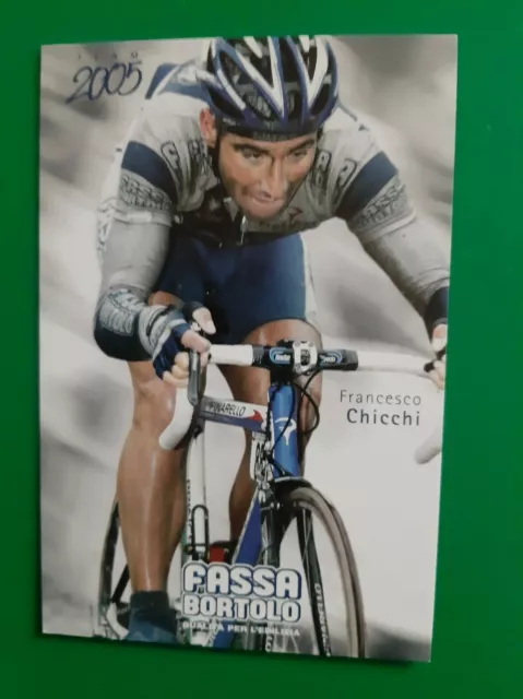 CYCLISME carte cycliste  FRANCESCO CHICCHI  équipe FASSA BORTOLO 2005