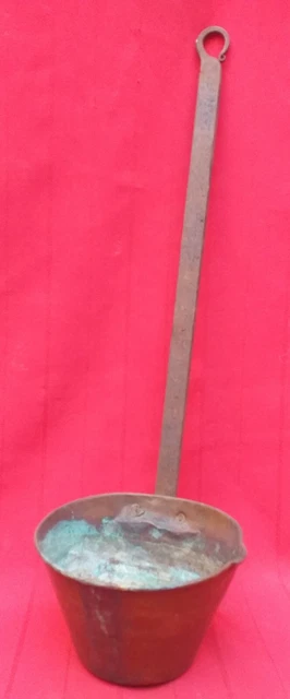 Cazo De Cobre Asa De Hierro