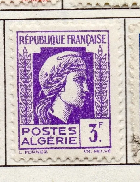 Algeria 1944 Early Issue Fine Mint Hinged 3F. 170612