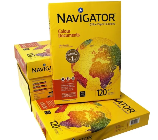 Navigator Colour Documents A3 120gsm Reams Copier Paperwhite Office Copy Printer