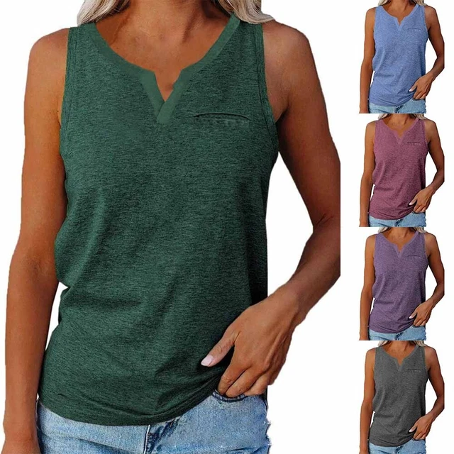Plage Tout Neuf Femme Haut Plus Taille Printemps/Été T-Shirt Débardeur Haut