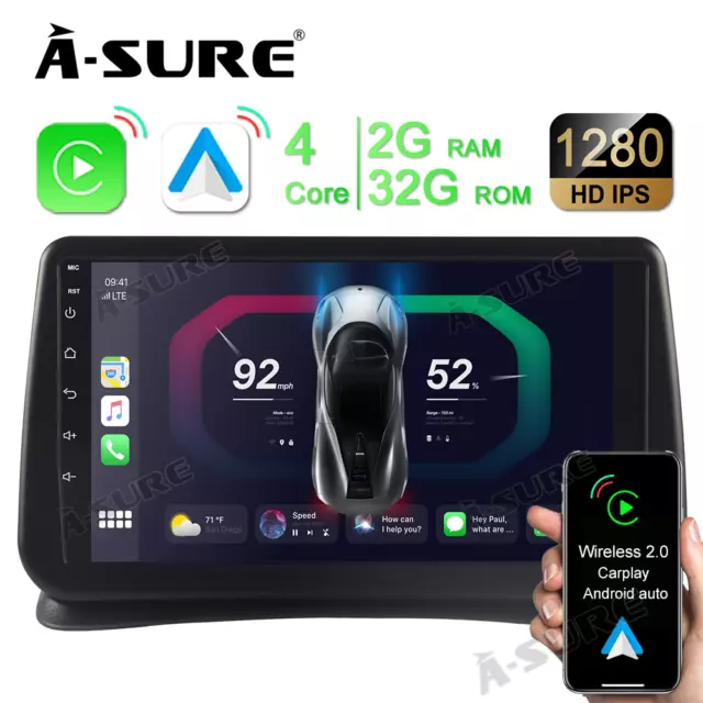 Android 12 Autoradio Navi Radio Carplay DAB+ WIFI für Renault Clio MK3 2005-2011