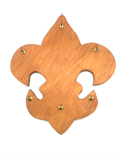 Vintage Boy Scouts of America BSA Handmade Wooden Wall Mounted Key Holder