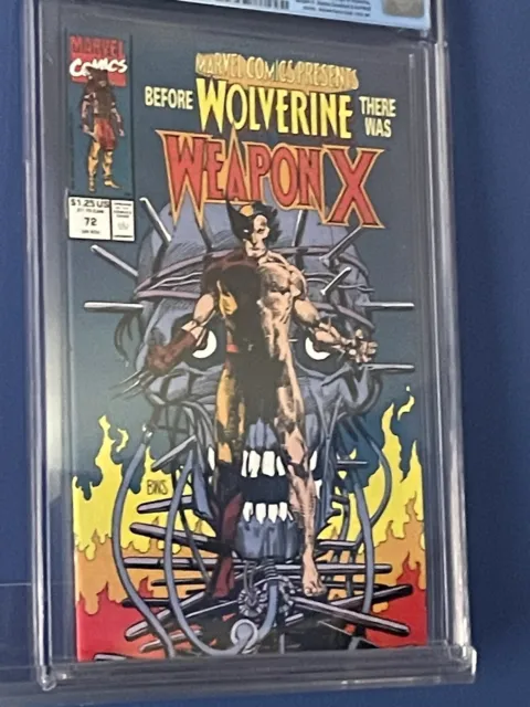 Marvel Comics Presents #72 CGC 9.6 - Origin of Wolverine Weapon X