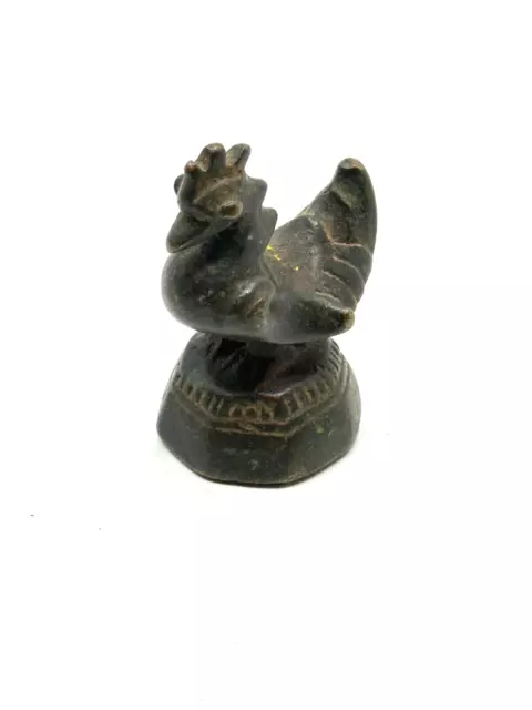 Hintha Antique Burmese Bronze Opium Weight Burma Vtg Brahmani Duck Bird 2 (B)