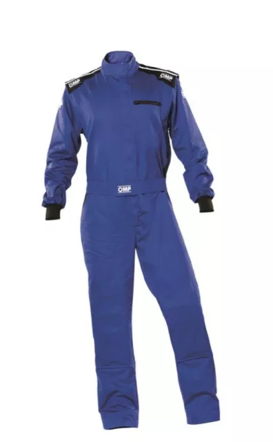 OMP BLAST EVO Blau Mechanik Overall  Anzug Racing