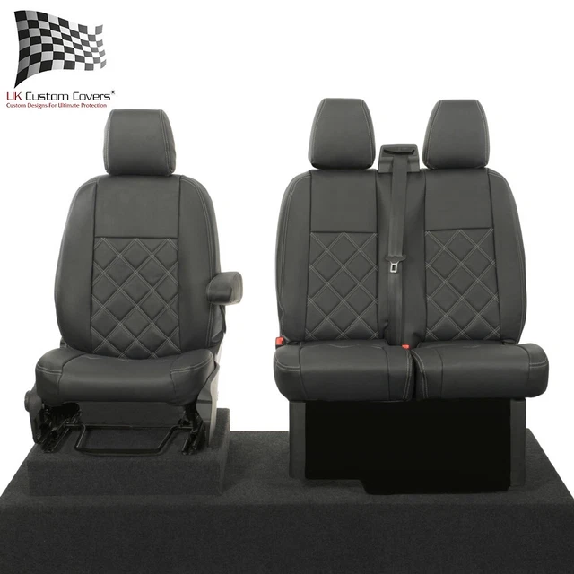 Coprisedili Personalizzati Per Ford Transit Custom (2013-2023) – Impermeabili, Lavabili, Con Retro In Cotone O Similpelle