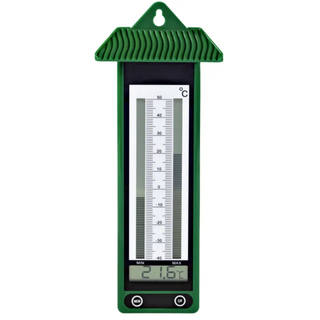 esschert design Fensterthermometer Esschert Design Thermometer mit Schlüsselversteck  Versteck für Schlüssel weiss, Thermometer Schlüsselversteck