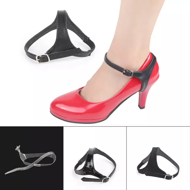 Pair Of Colored Leather Shoe Straps For Holding Loose High Heels Shoes