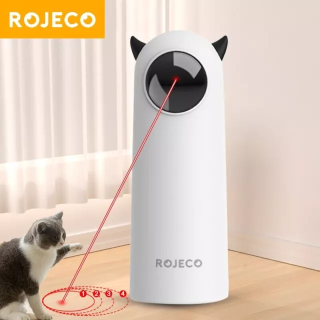 Katzenspielzeug automatische Laser Roboter interaktiver Laserpointer ROJECO