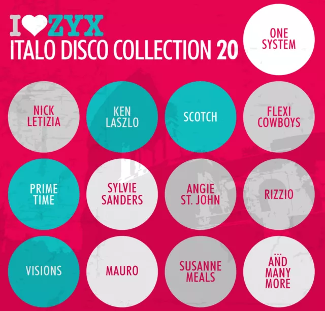 CD ZYX Italo Disco Collection 20 From Various Artists 3CDs