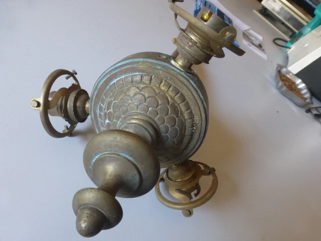 Lustre Putti Angelot Régule – Style Art Nouveau – Bronze – Occasion