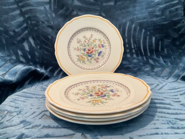 Art Deco  Royal Doulton 5 side plates  Pompadour made specially for Aus.market